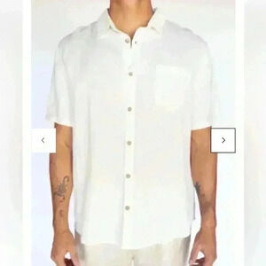 Billy Aloha‎ After Hours Linen Shirt | Cream White | SZ M